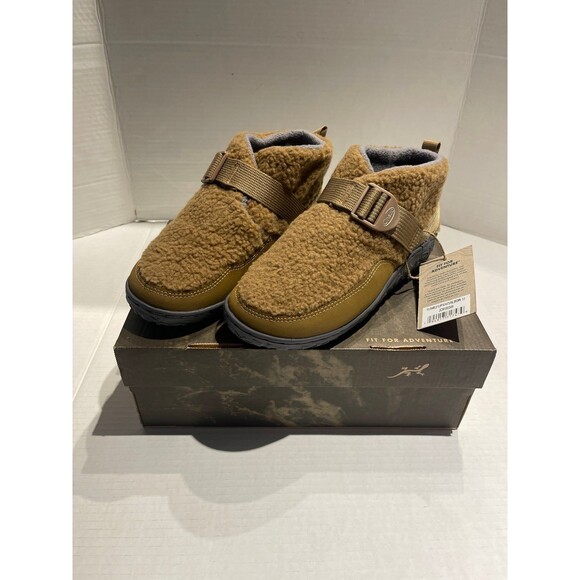 Chaco Big Kids Ramble Fluff Shoes Natural Brown Size 5M New In Box - Picture 1 of 9